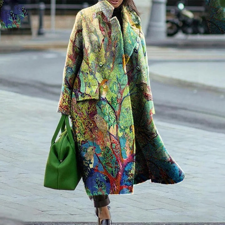 Elegant double-breasted coat for women with modern details Lune London