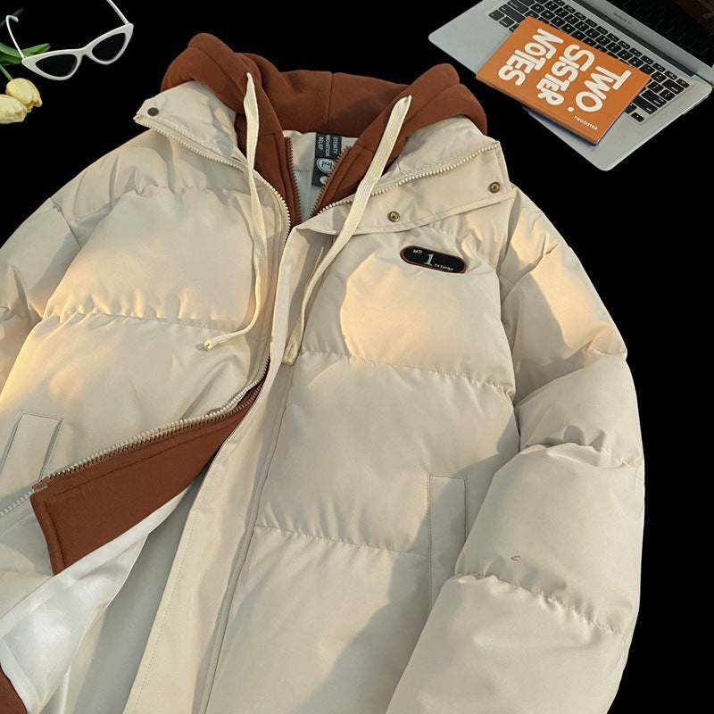 Ladies stylish quilted jacket with integrated hoodie Lune London