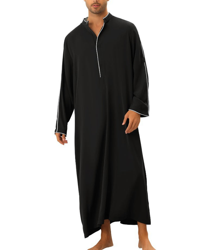 Men's high-tech kaftan with sporty high collar and elegant contrasting details Lune London