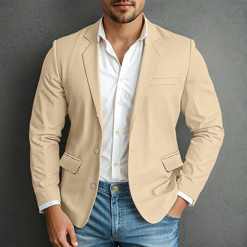 Elegant blazer for men with a textured design and practical pockets Lune London