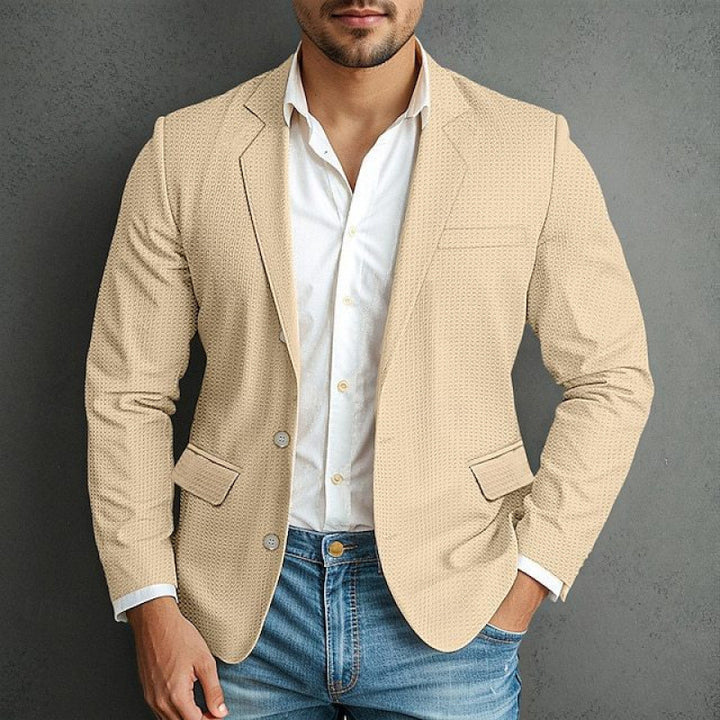 Elegant blazer for men with a textured design and practical pockets Lune London