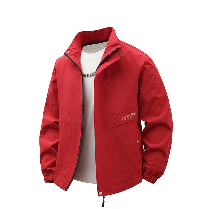 Men's water-repellent leisure jacket with high collar and practical pockets Lune London