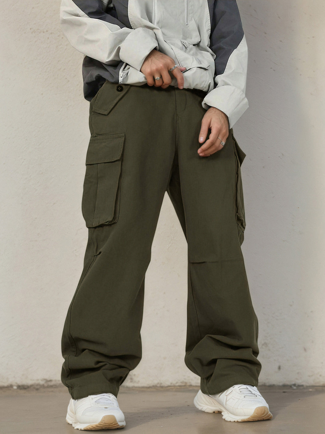 Cargo pants for women in a casual urban Lune London