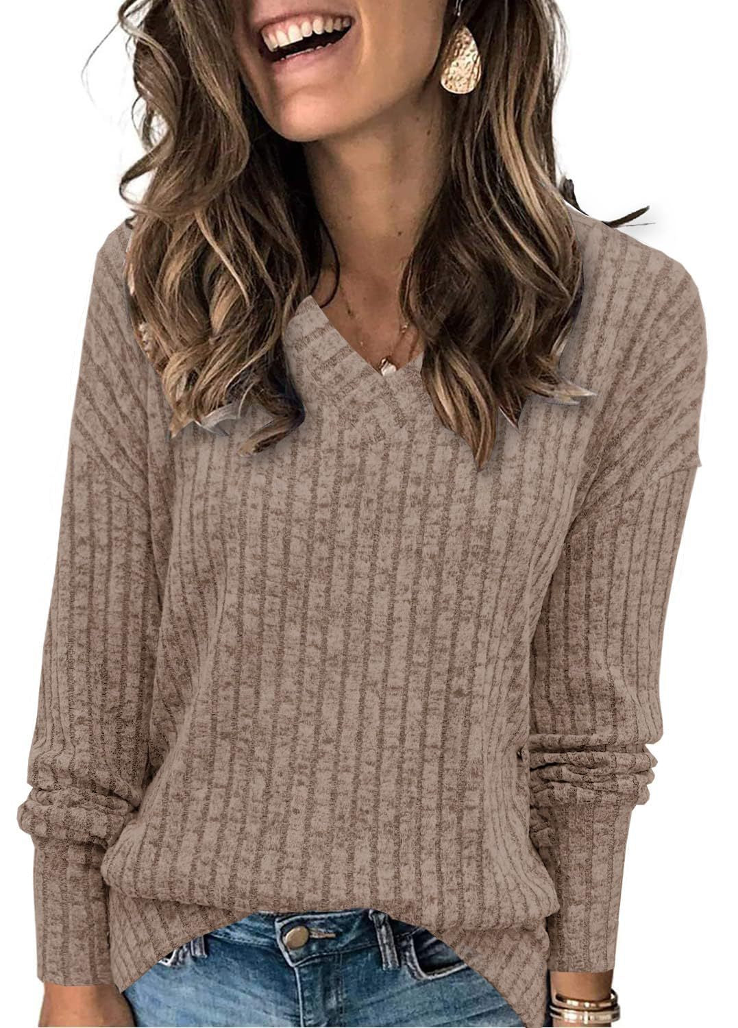 Women elegant V-neck sweater Lune London