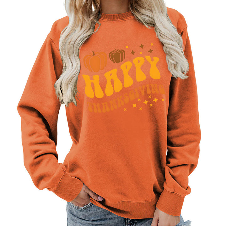 Pull pour les femmes avec motif de citrouille festive et coupe confortable Chic & Stil