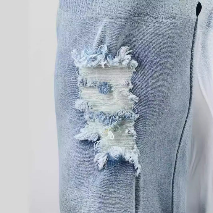Men's Destroyed Jeans with Modern Distressed Effects Lune London