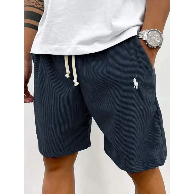 Men's casual pants made of soft cotton blend with elastic waistband Lune London