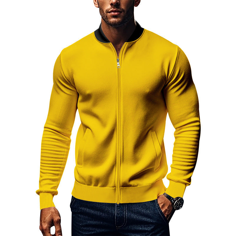 Men's Sporty Bomber Jacket with High Collar Lune London