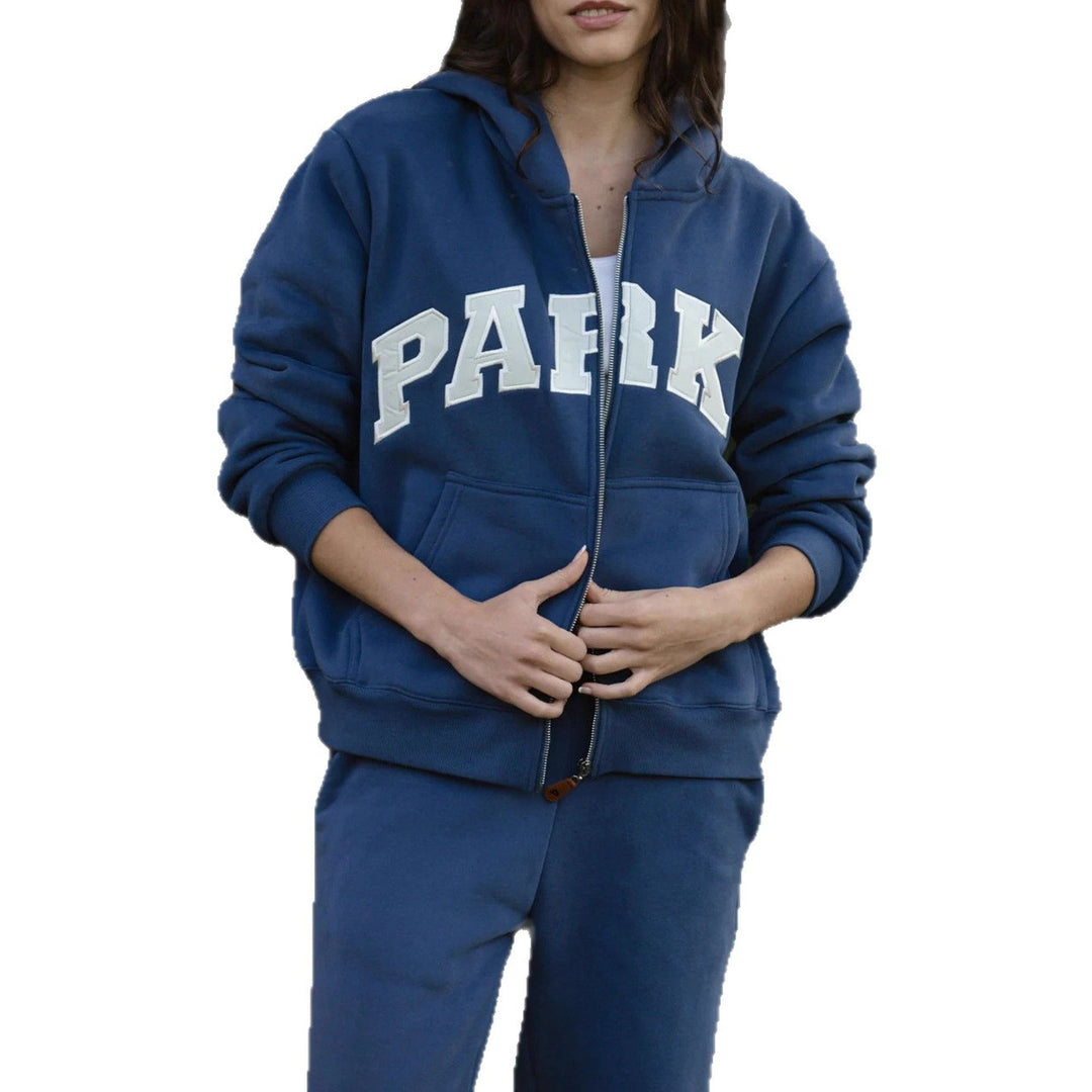 Women's hoodie with striking lettering and soft inner lining Lune London