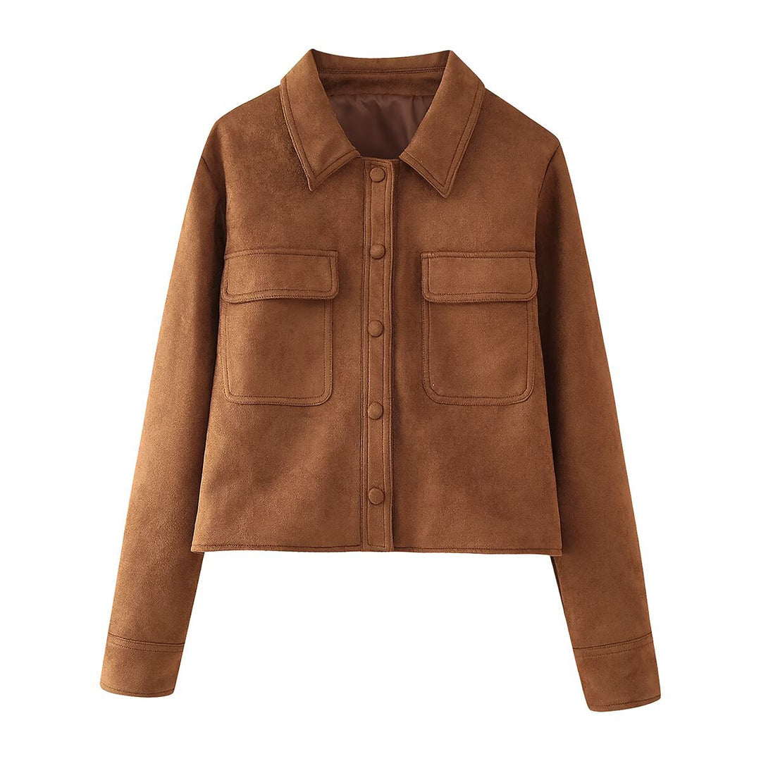 Oversized faux leather jacket for women with practical pockets Lune London