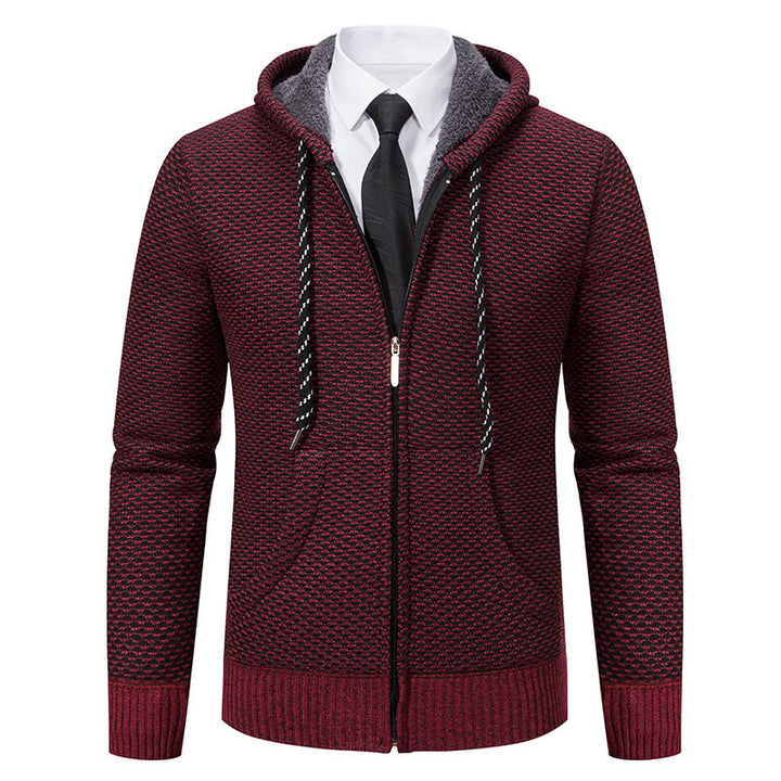 Stylish hooded jacket for men with soft inner lining and elegant accents Lune London