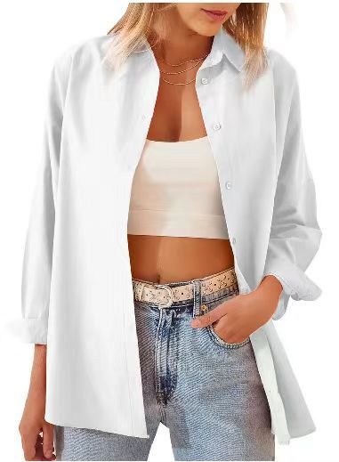 Loose women's blouse with buttoned front and elegant cut Lune London