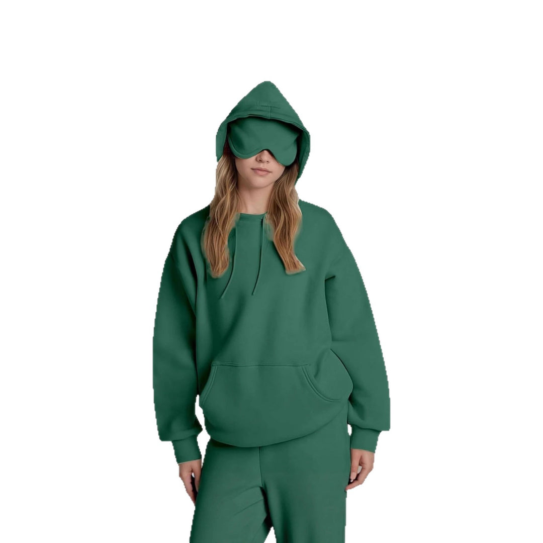 Ladies hoodie with integrated sleep mask Lune London