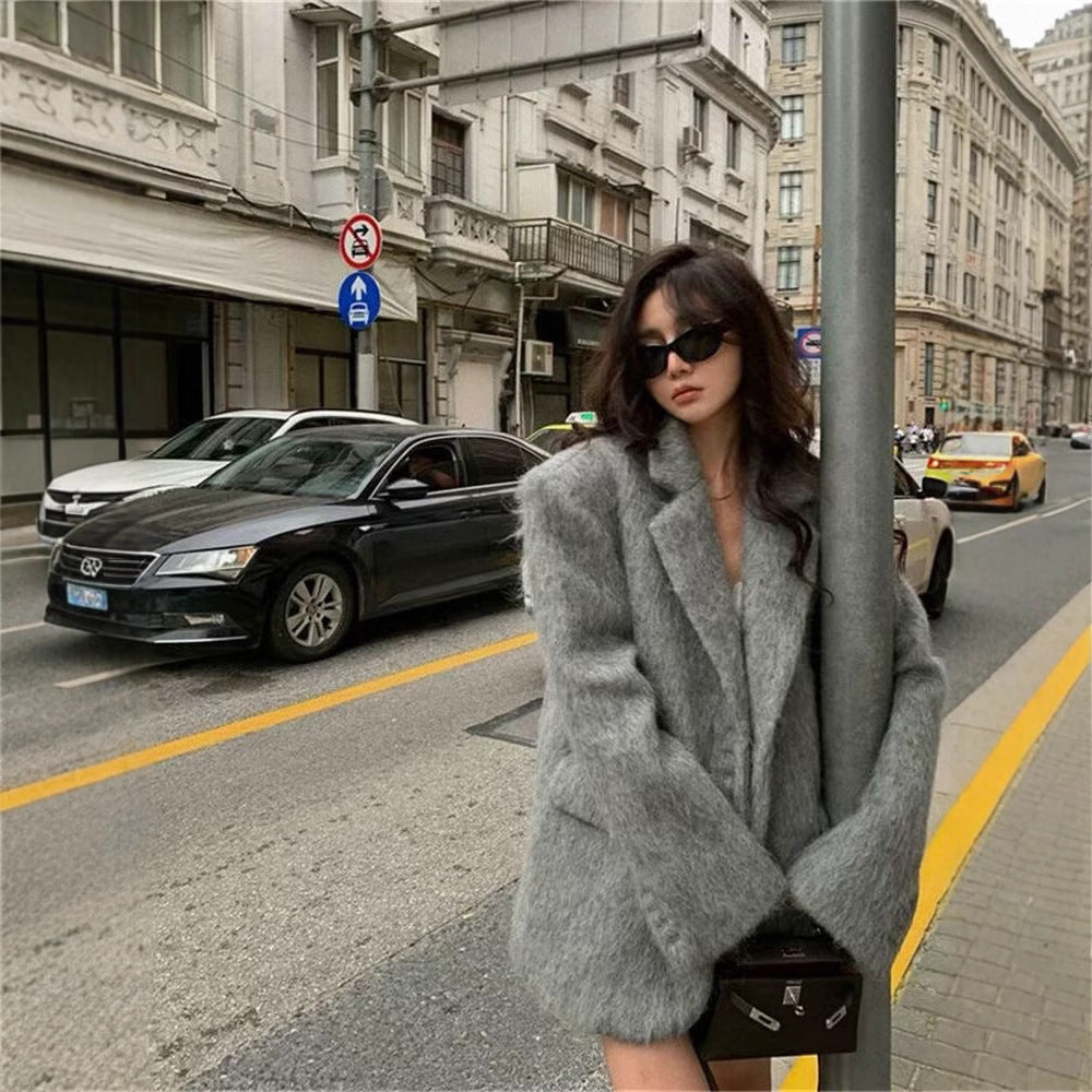 Ladies Fashion Oversized Jacket with Luxurious Lining Lune London
