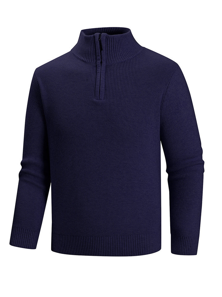Knitted sweater for men with high collar Lune London