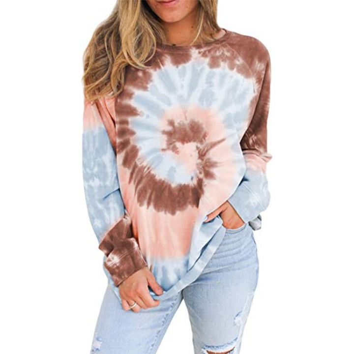 Oversized sweatshirt for women with a creative batik design Lune London
