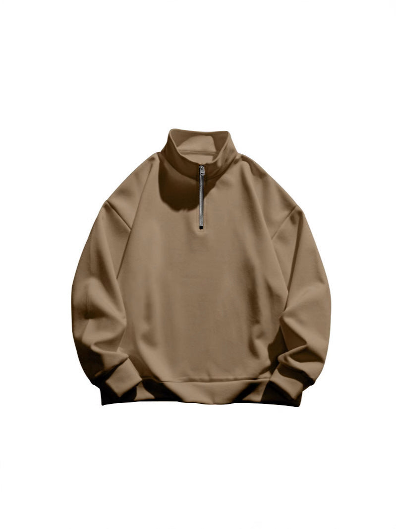 Women's sweatshirt with high collar and zipper Lune London