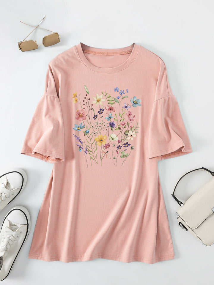 Chemisier d'été décontracté pour femmes avec imprimé floral Chic & Stil