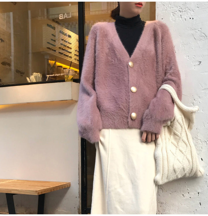 Ladies soft oversized cardigan Lune London