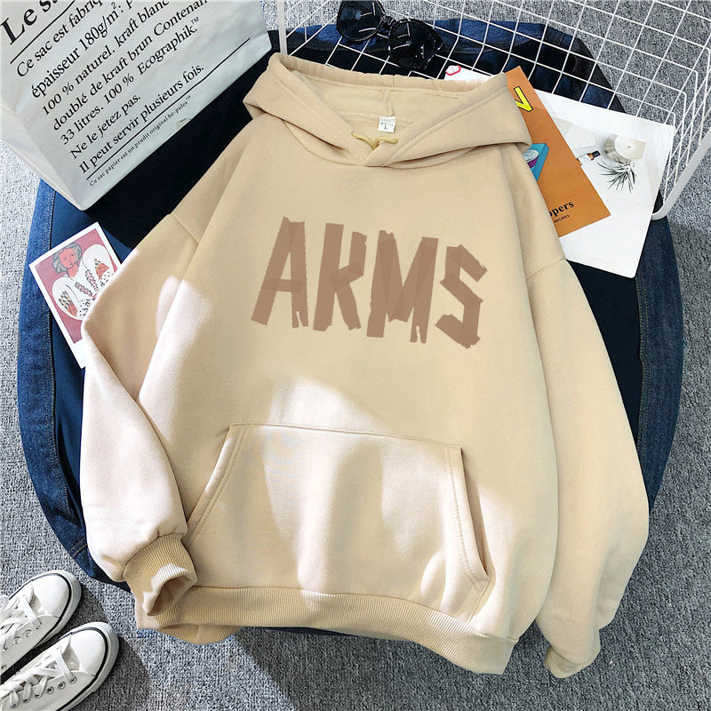 Women's Hoodie with Modern Graphic Print Chic & Stil