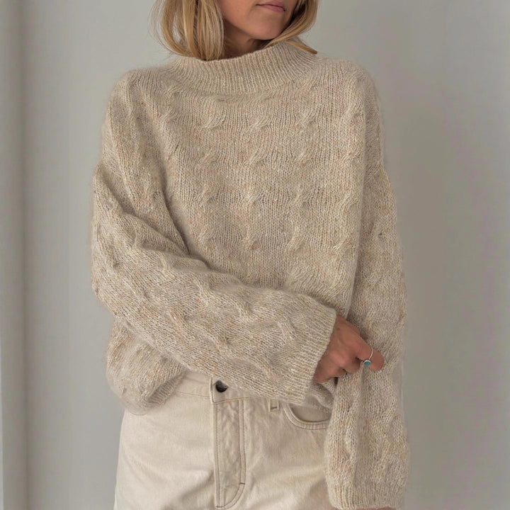 Ladies Chunky Knit Sweater Lune London