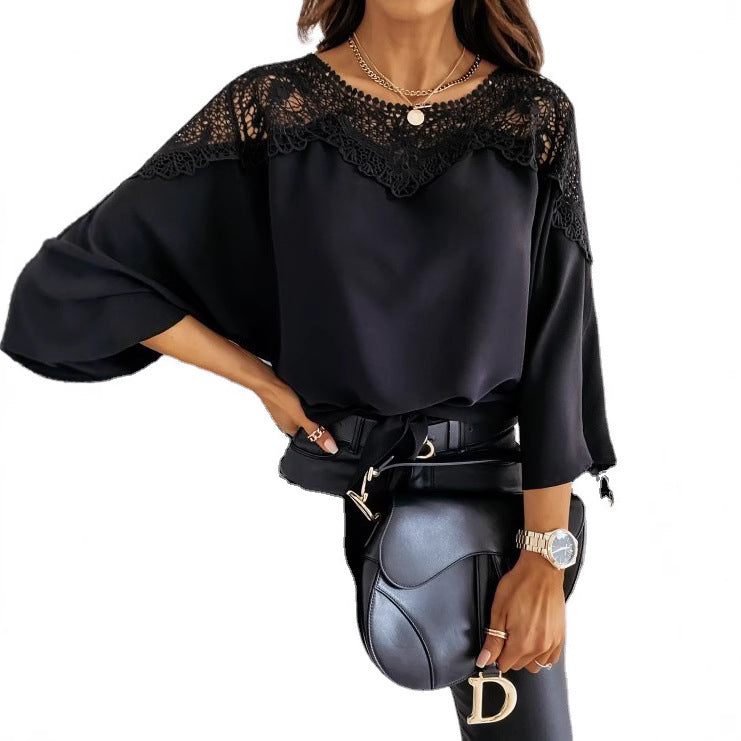 Ladies Elegant Lace Chic Blouse and Style