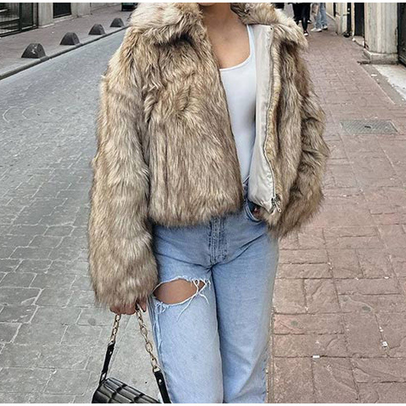 Ladies teddy coat with trendy cut Lune London