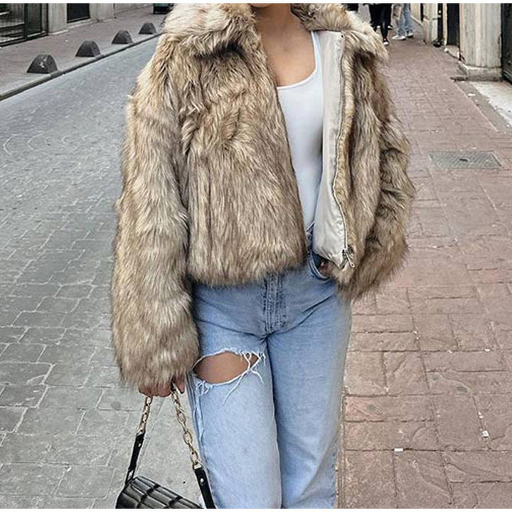 Ladies teddy coat with trendy cut Lune London