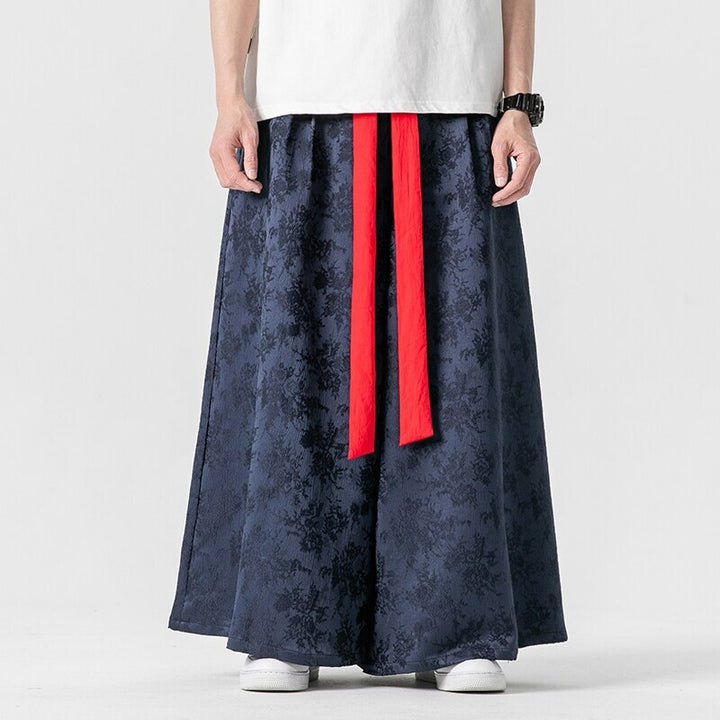 Elegant maxi skirt for men with decorative bow tie Chic and Style