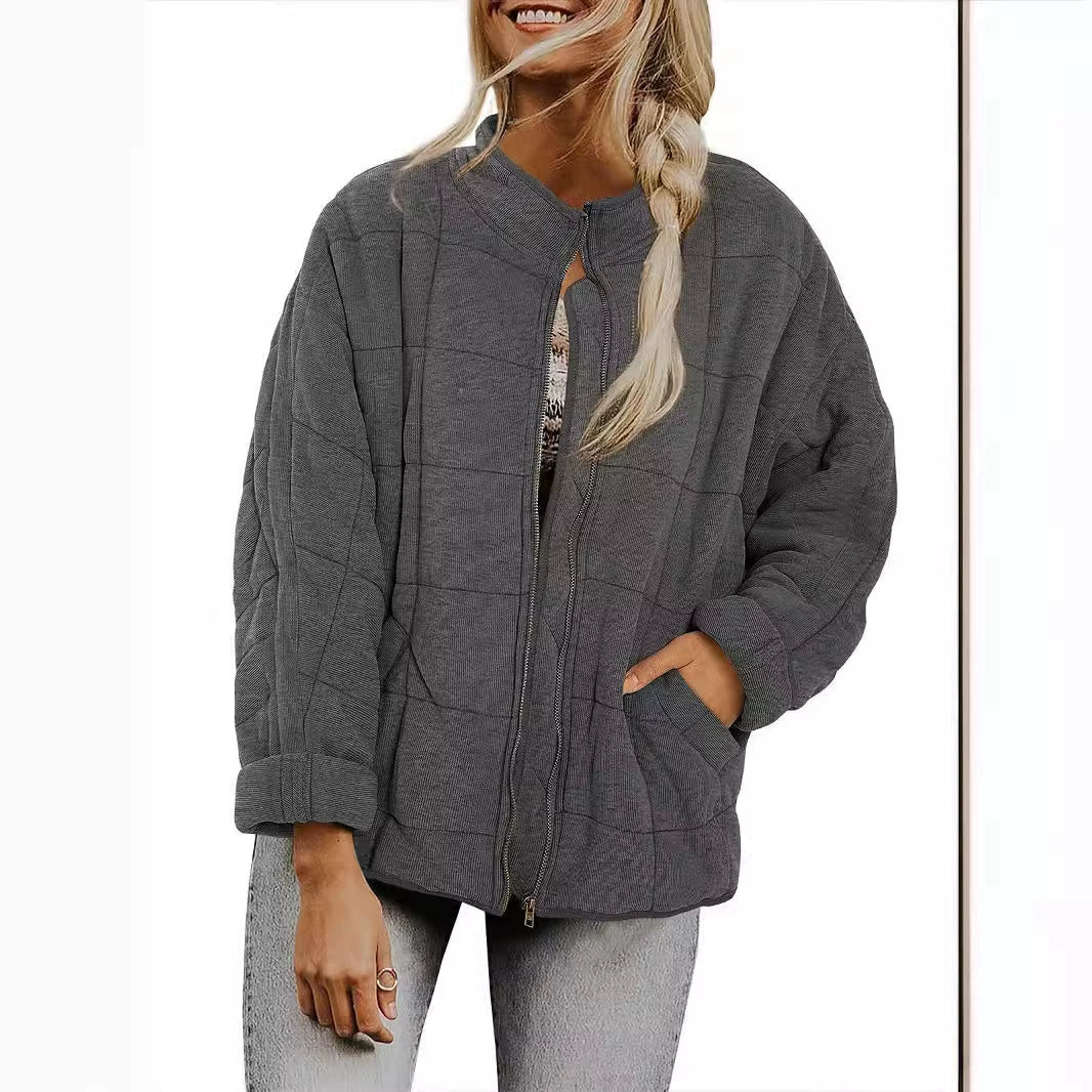 Ladies quilted bomber jacket Lune London