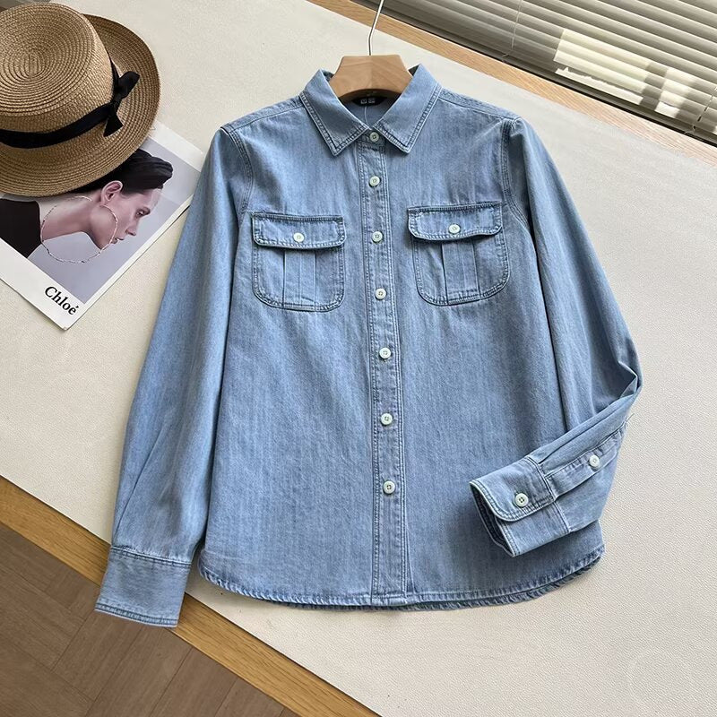 Blouse décontractée pour femmes avec poches poitrine pratiques Chic & Stil