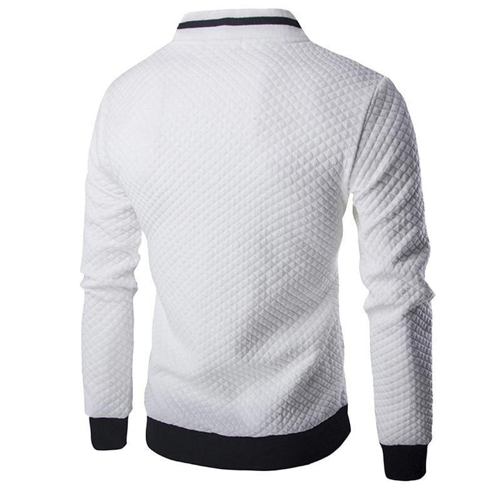 Quilted jacket for men with high collar and practical pockets Lune London