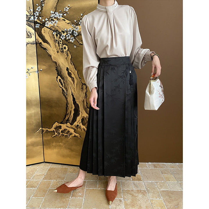 Women's Elegant and Flowing Pleated Skirt Chic & Stil