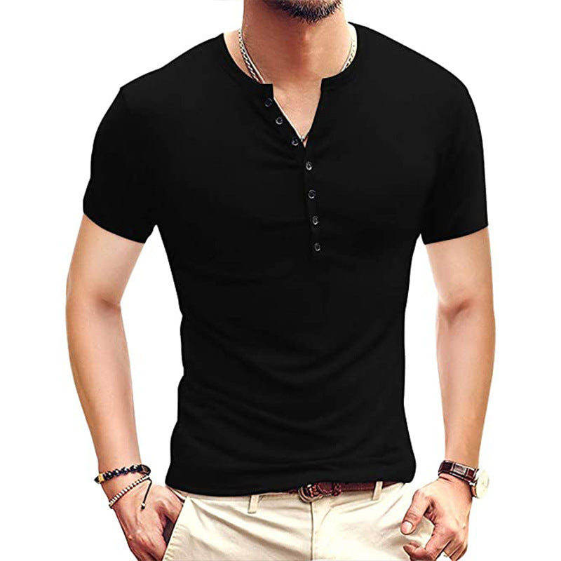 Lune London Short Sleeve Henley T-shirt for Men