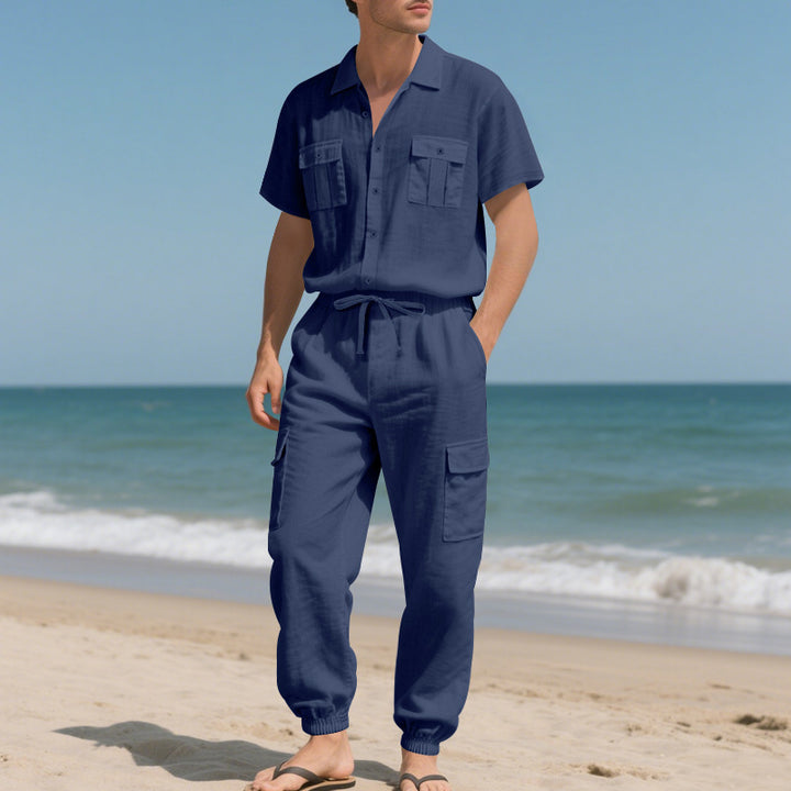 Fashionable short suit for men with practical pockets Lune London