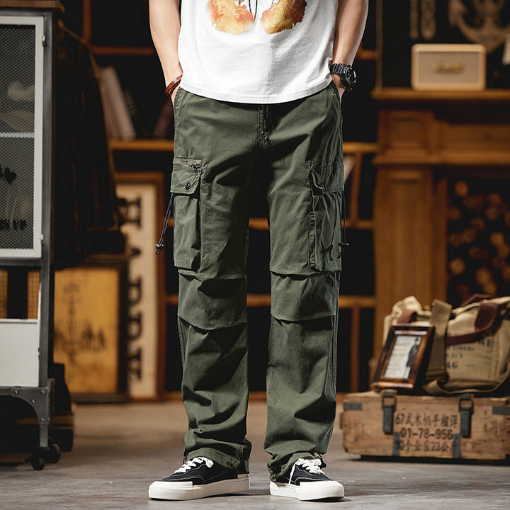 Pantalon style cargo pour hommes avec plusieurs poches Lune London