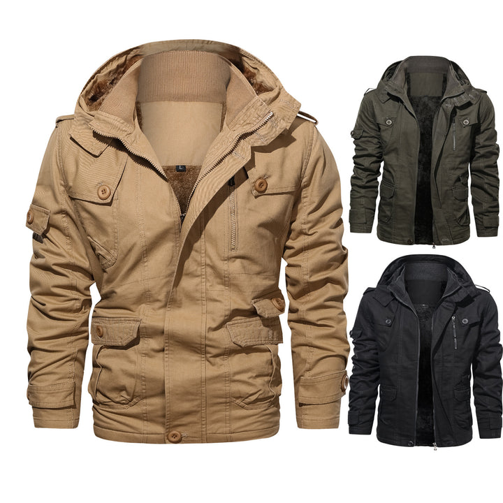 Multifunctional outdoor jacket for men with cozy inner lining Lune London