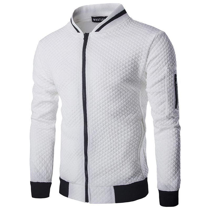 Elegant quilted jacket for men with full zip and structured design Lune London