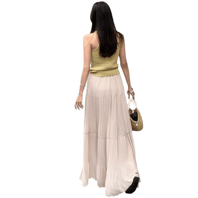 Lune London women's maxi pleated rock