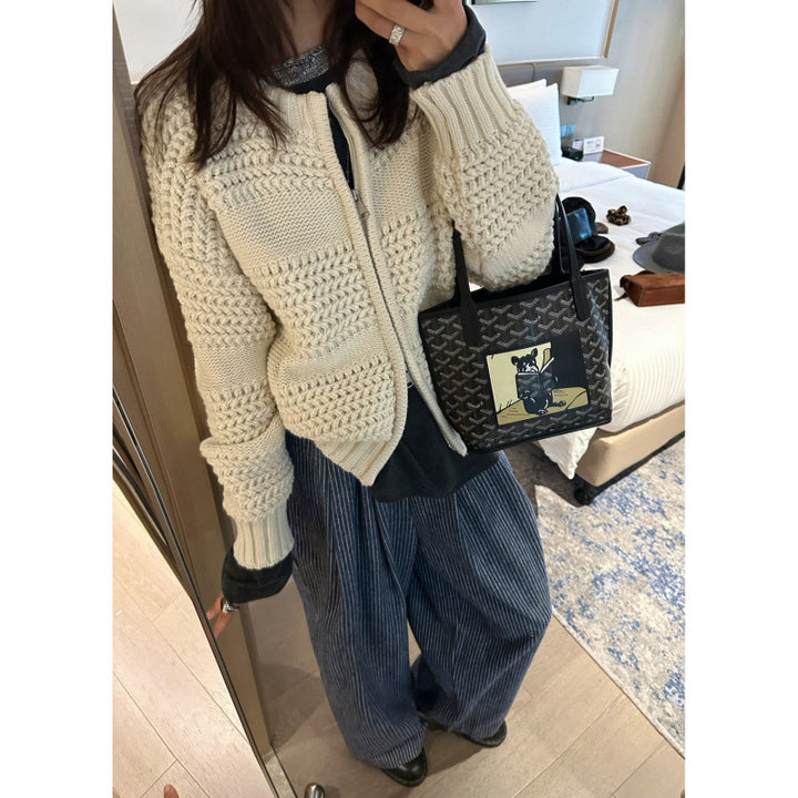 Gilet confortable pour femmes avec un design texturé Chic & Stil