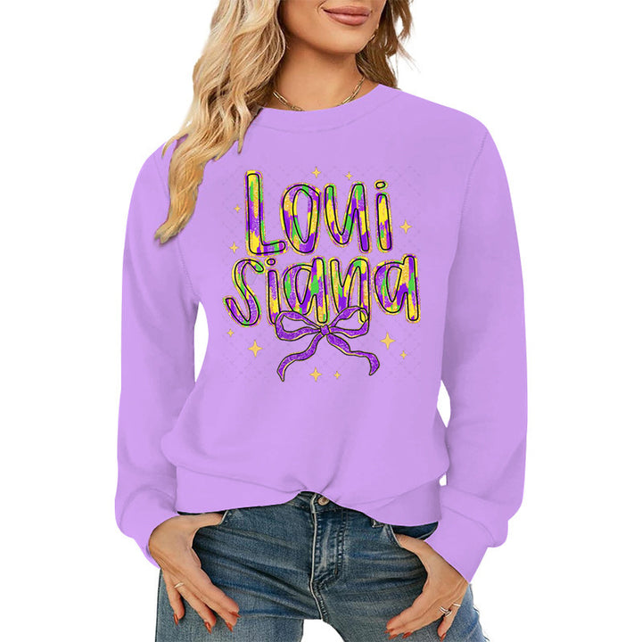 Sweatshirt pour femmes avec lettrage créatif et doublure intérieure douce Chic & Stil