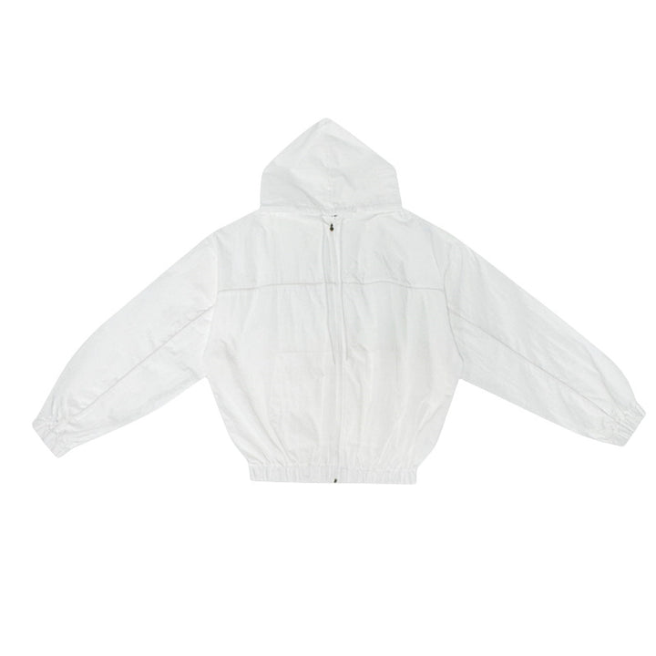 Veste coupe-vent légère pour femme avec capuche et poche kangourou Chic & Stil