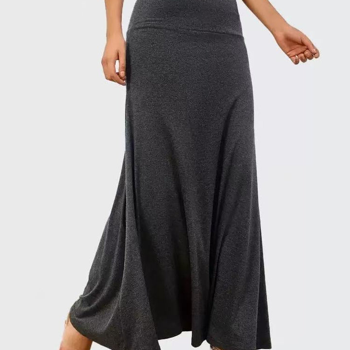 Maxi skirt for women in soft stretch material with high waist Lune London