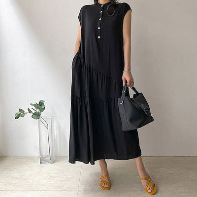 Lune London Women's Button Midi Dress