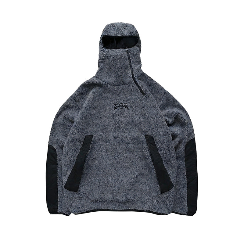Pull en polaire pour femme avec col haut et poches pratiques Chic & Stil