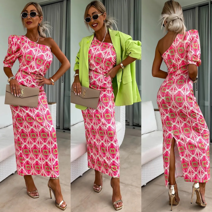 One-Shoulder Maxi Dress for Chic Women