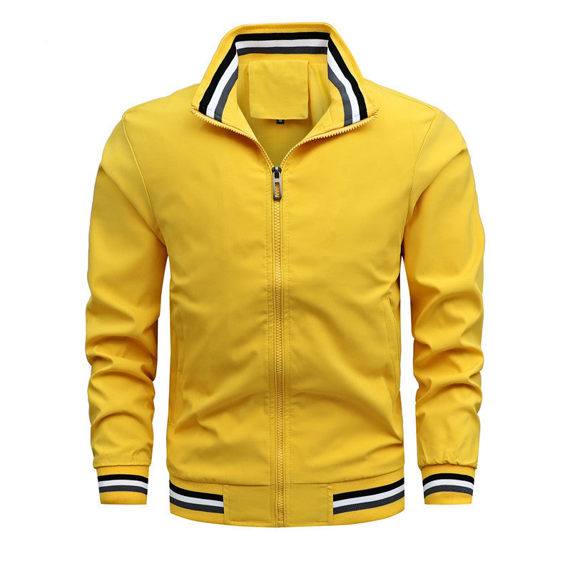 Men's sporty leisure jacket with modern stand-up collar Lune London
