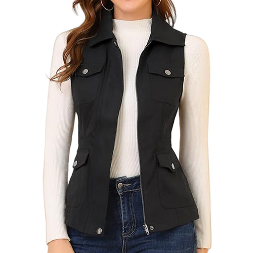 Functional camping jacket for women with pockets and zipper Lune London