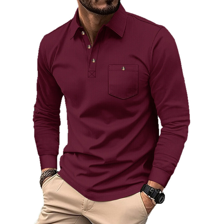 Men's Long Sleeve Polo Lune London