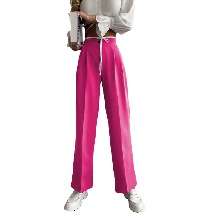 Wide Palazzo Pants for Women with an Elastic Waist and Convenient Pockets Lune London